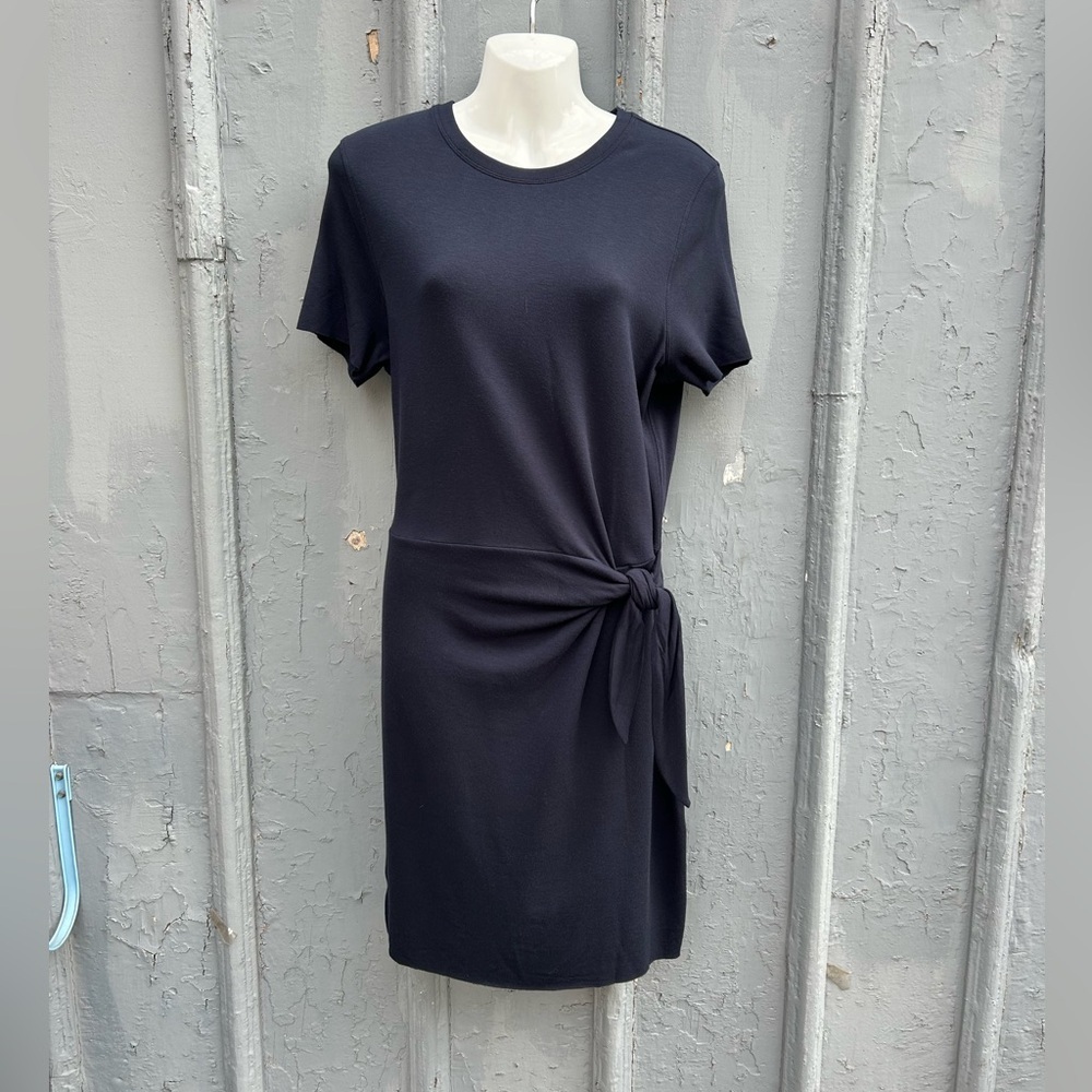 Kit & Ace Navy Tie Brushed dress, size M